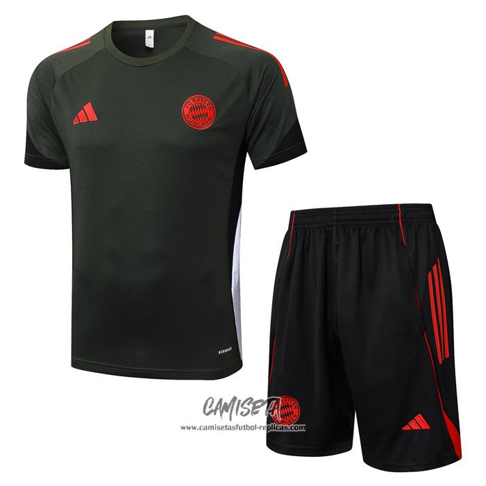 Chandal del Bayern Munich 2025-2026 Manga Corta Verde - Pantalon Corto